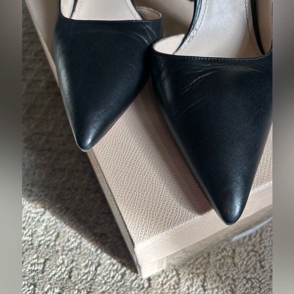 Prada Calzature Donna Nero Vit Lux 3 Heels D’Orsay 40/10 - Picture 5 of 12